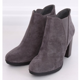 Botas de salto alto cinza H9261 Gris 1