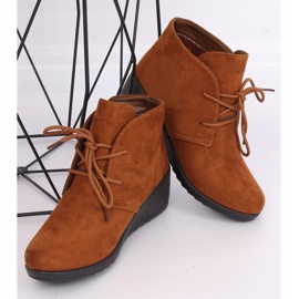 Botas de amarrar camelo E3265 Camel castanho 2