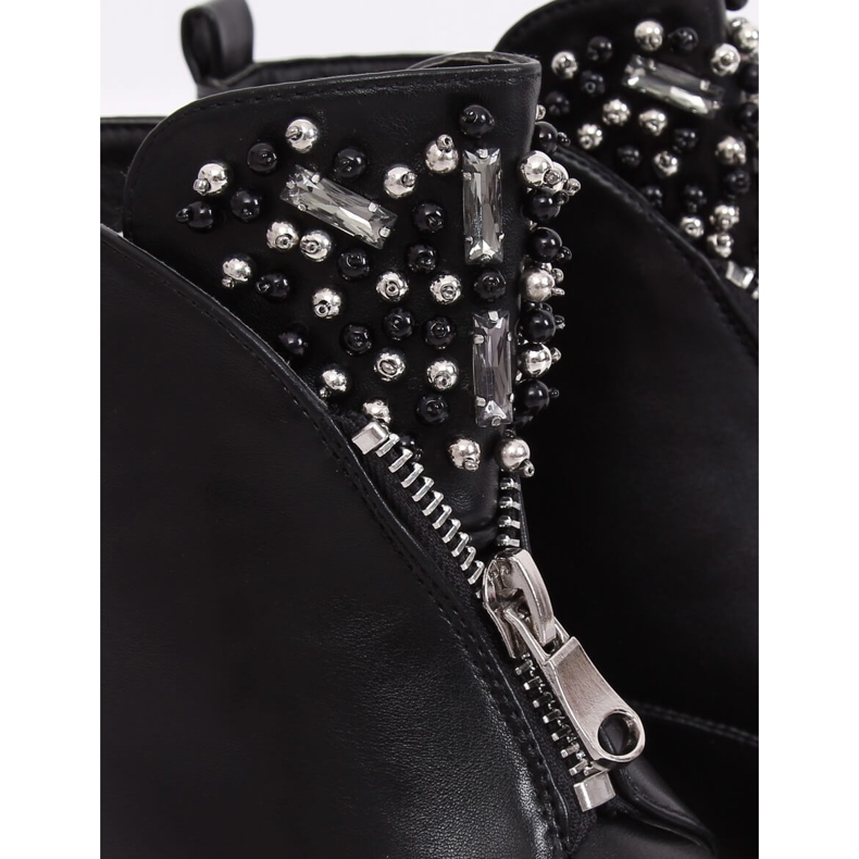 Botas femininas negras no protetor preto BK-37 Preto 2