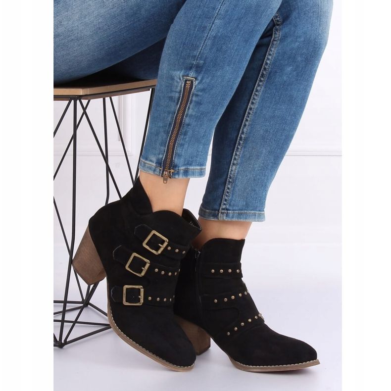 Botas de cowboy pretas L88-162 pretas preto 1