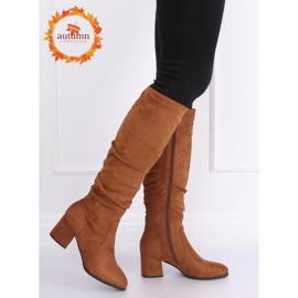 Botas de salto alto camelo 280 Camel marrom 1