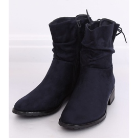 Botas rasas femininas azul marinho B-09 Azul 2