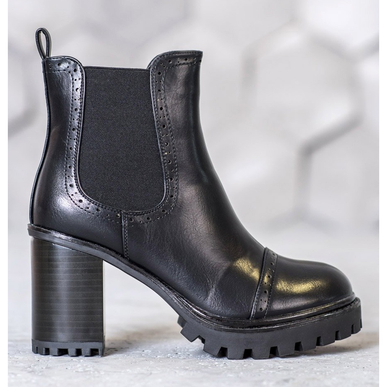 Seastar Botas deslizantes na plataforma preto 2