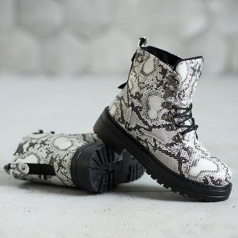 SHELOVET Caçadores de cadarços branco multicolorido 1