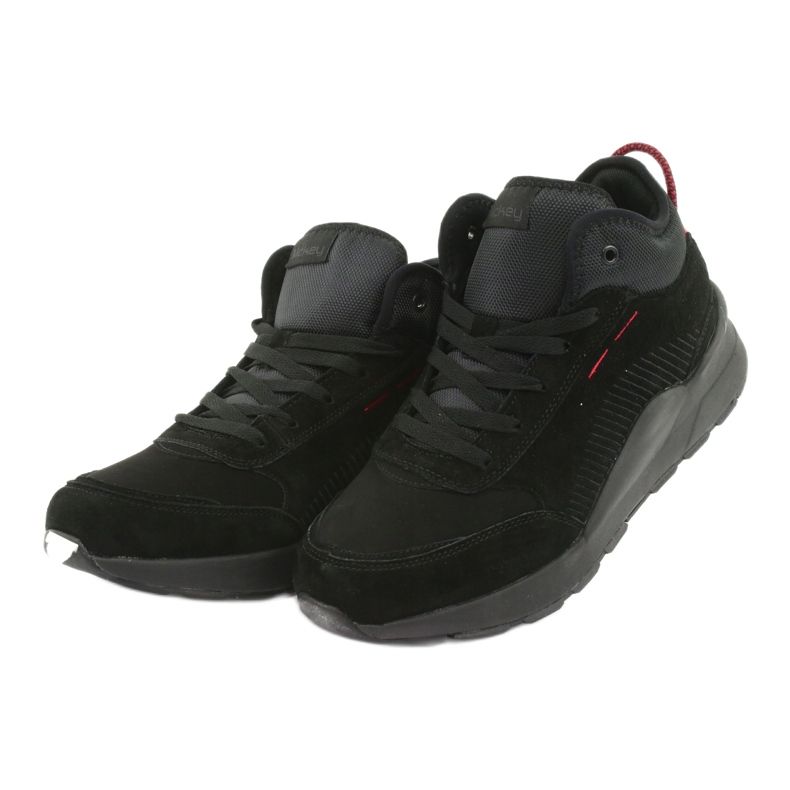 McKey High Sports Sports Sports Black Suede 1068 preto 3
