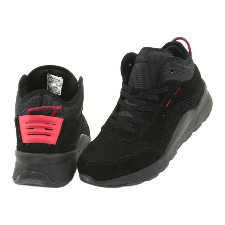 McKey High Sports Sports Sports Black Suede 1068 preto 4