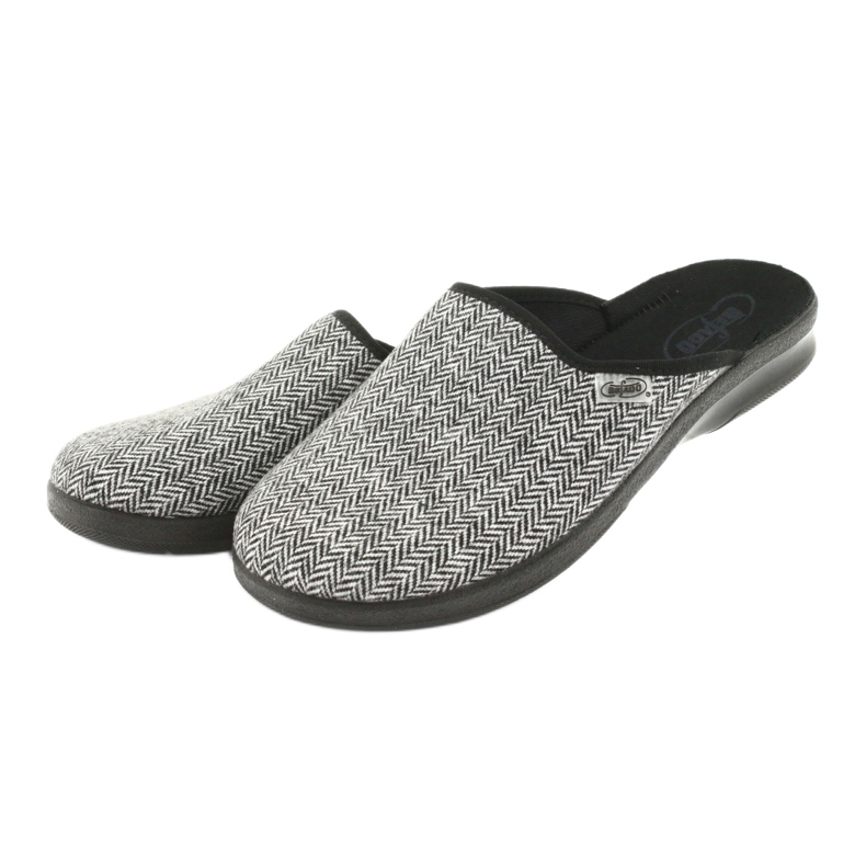 Sapatos masculinos Befado pu 548M023 preto cinza 3