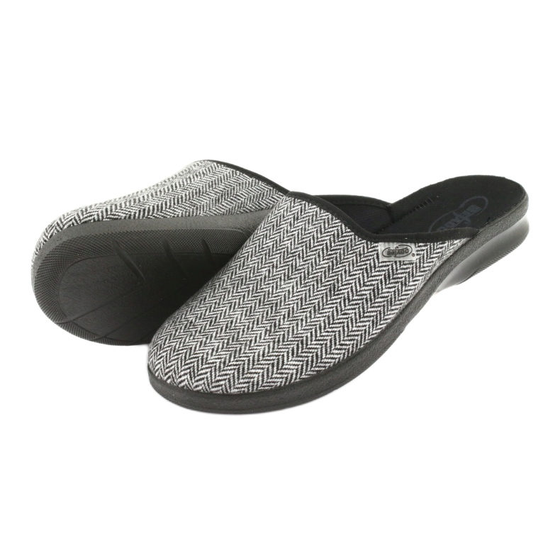 Sapatos masculinos Befado pu 548M023 preto cinza 4