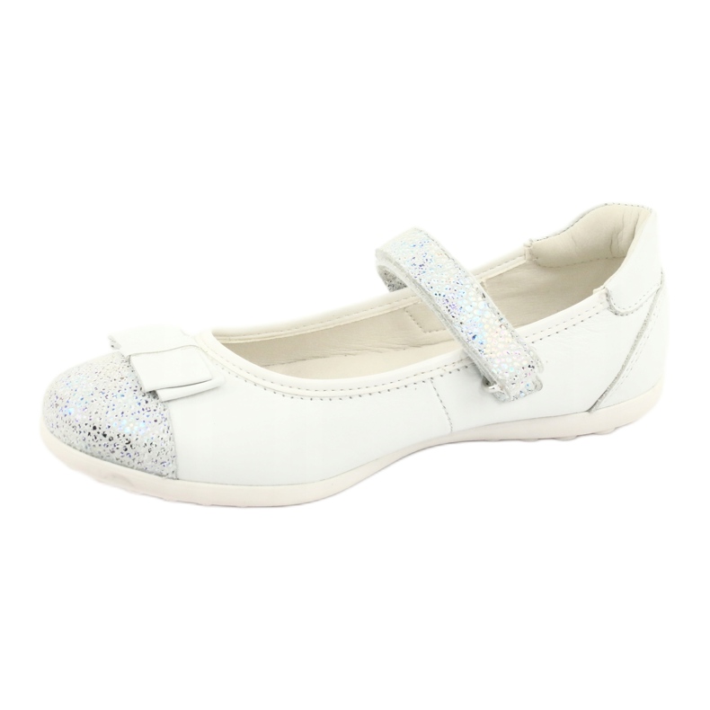Sapatos de bailarina infantil Befado 170Y019 branco 2