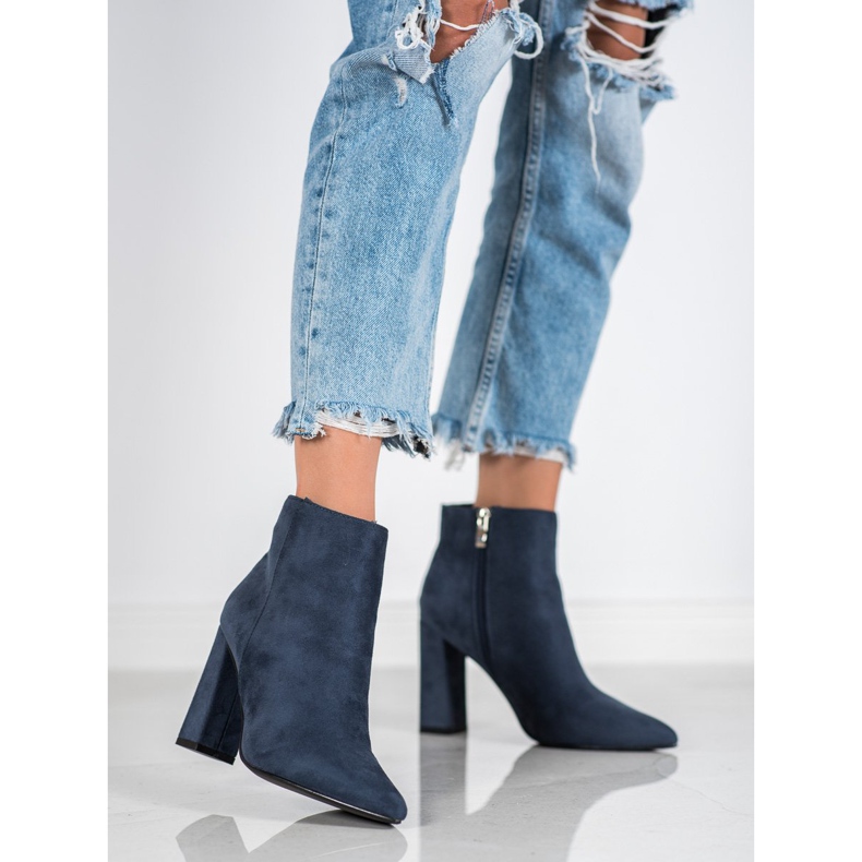 SHELOVET Botas com Spitz azul 1