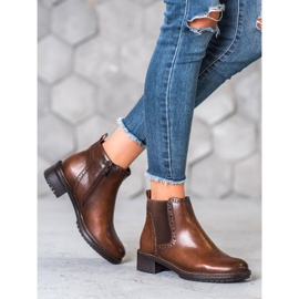 Filippo Botas marrons com couro ecológico marrom 1