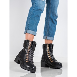 Seastar Botas de atar para o tornozelo preto 1 Seastar Botas de atar para o tornozelo preto 1