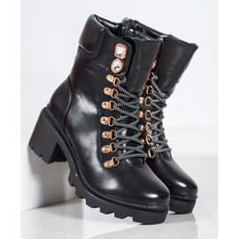 Seastar Botas de atar para o tornozelo preto 2 Seastar Botas de atar para o tornozelo preto 2