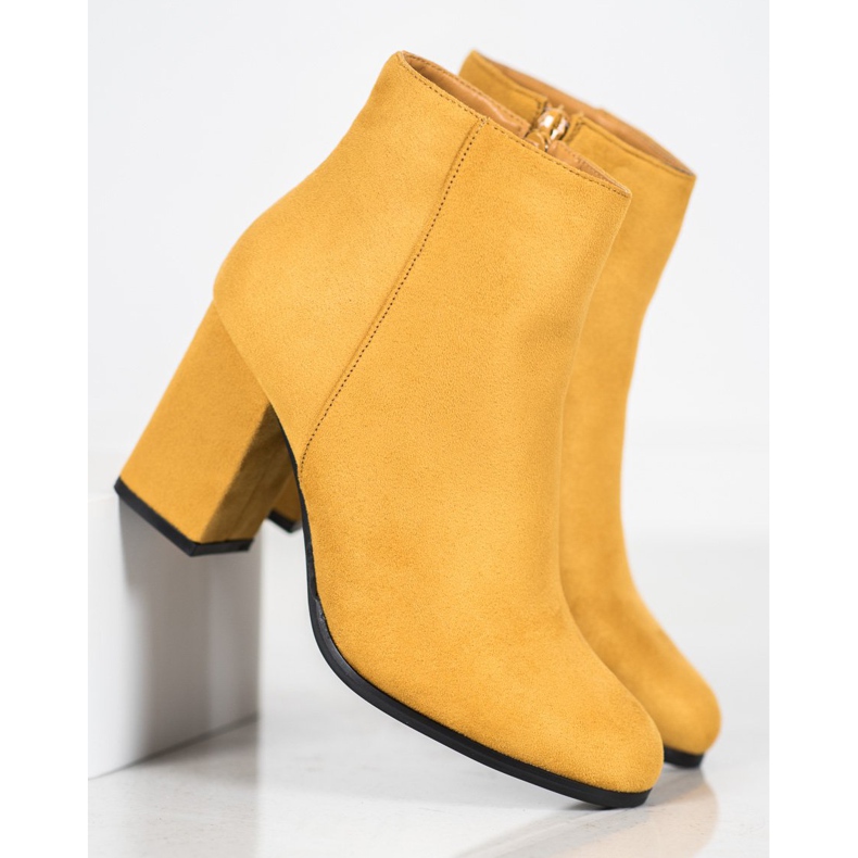 Marquiz Botas de camurça amarela amarelo 2