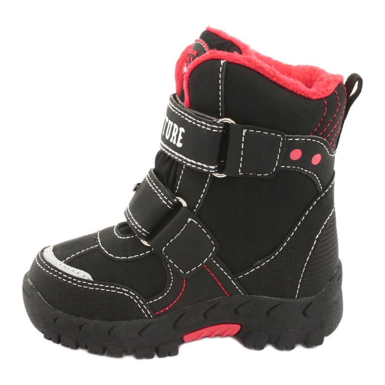 American Club Botas americanas com membrana RL35 preta preto vermelho 2