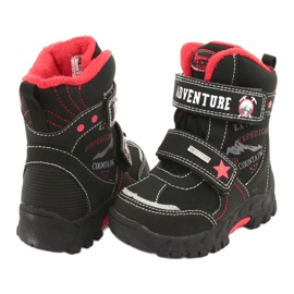 American Club Botas americanas com membrana RL35 preta preto vermelho 3