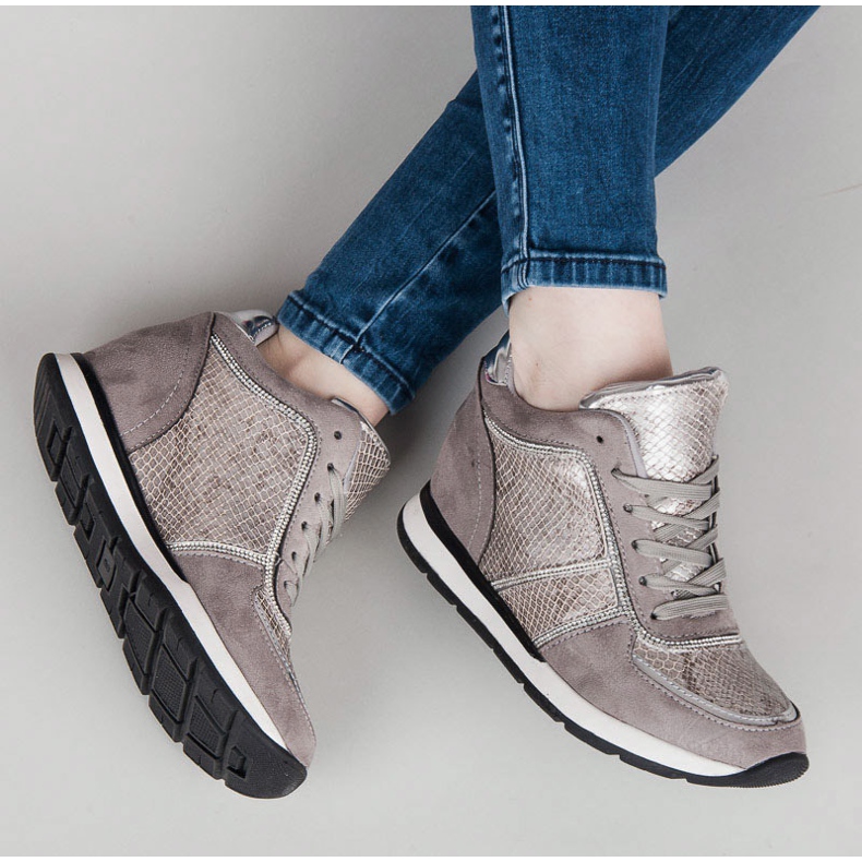 Vices Tênis amarrados cinza 1