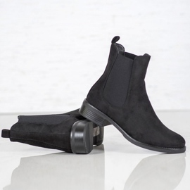 SDS Botas de camurça chelsea preto 2