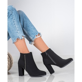 Seastar Botas Mate Com Zircônia Cúbica preto 1