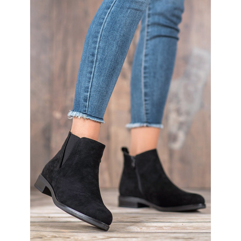 Ideal Shoes Botas deslizantes preto 1