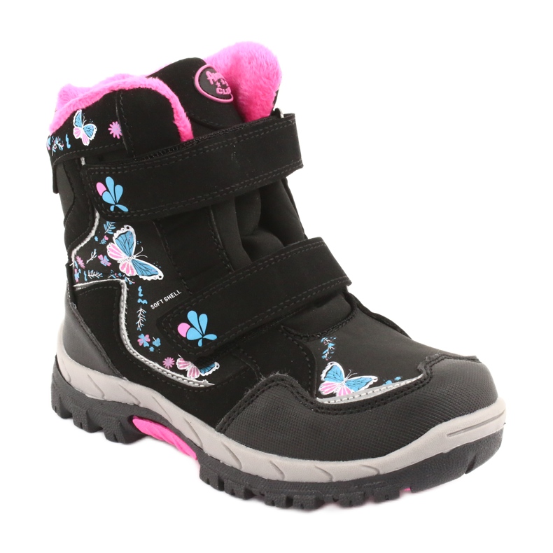 Botas American Club com borboletas pretas de membrana HL27 preto azul rosa 1
