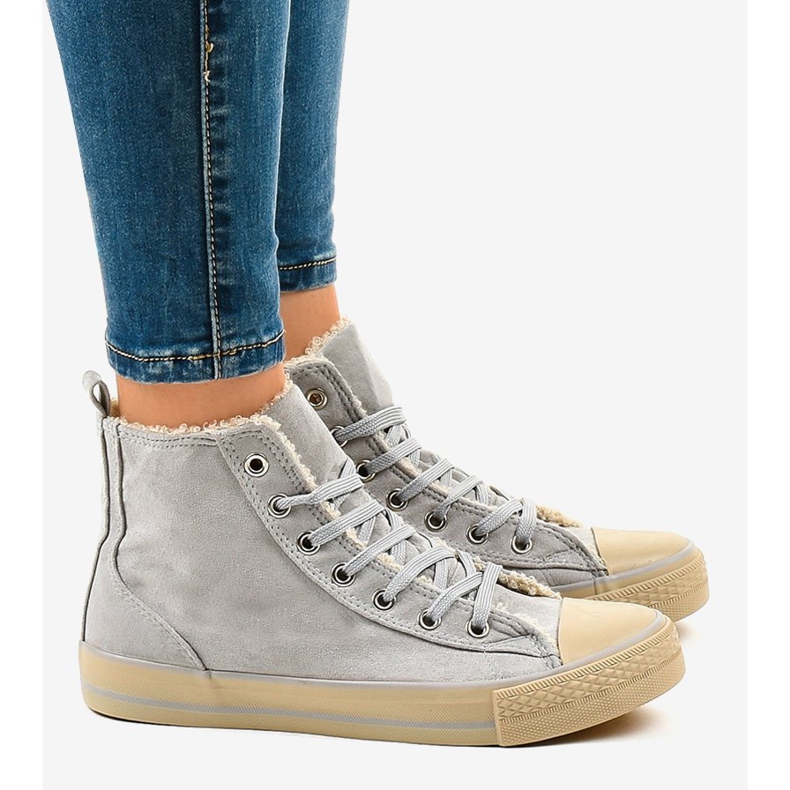 Tênis com isolamento cinza T-040 2 Tênis com isolamento cinza T-040 2