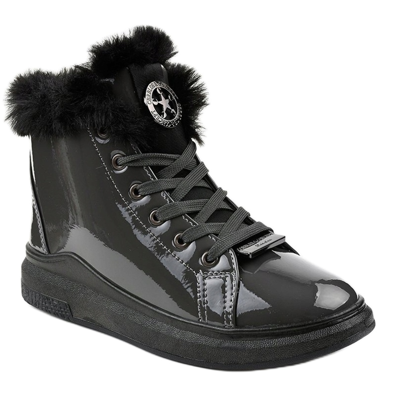 Tênis lacado cinza quente TL135-7 1