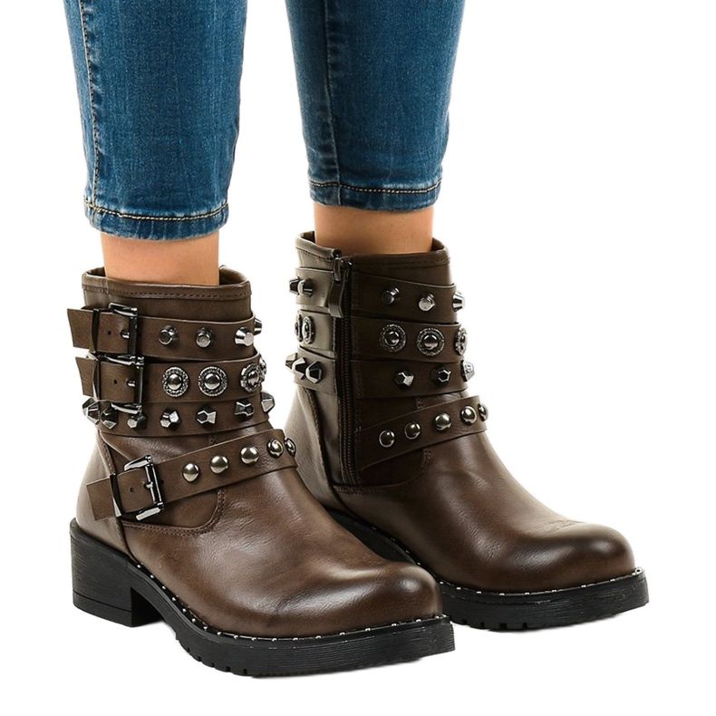 Botas isoladas marrons 77-8 verde 1 Botas isoladas marrons 77-8 verde 1