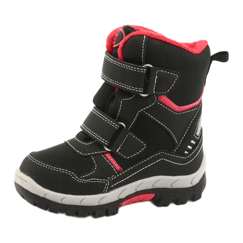 Botas American Club com membrana RL34 preta preto vermelho 2