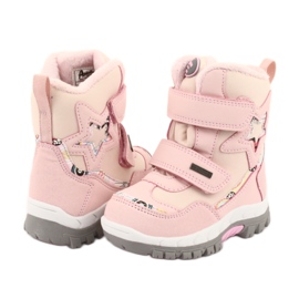 Botas American Club com membrana estrela rosa RL37 4