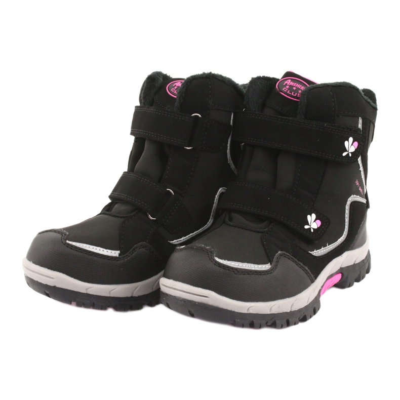 American Club Botas de membrana americanas HL26 preto rosa cinza 3