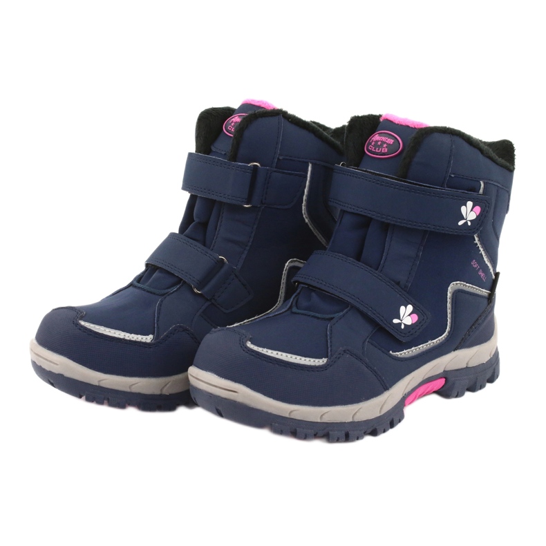 American Club Botas de membrana americanas HL26 azul marinho rosa 3