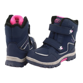 American Club Botas de membrana americanas HL26 azul marinho rosa 4
