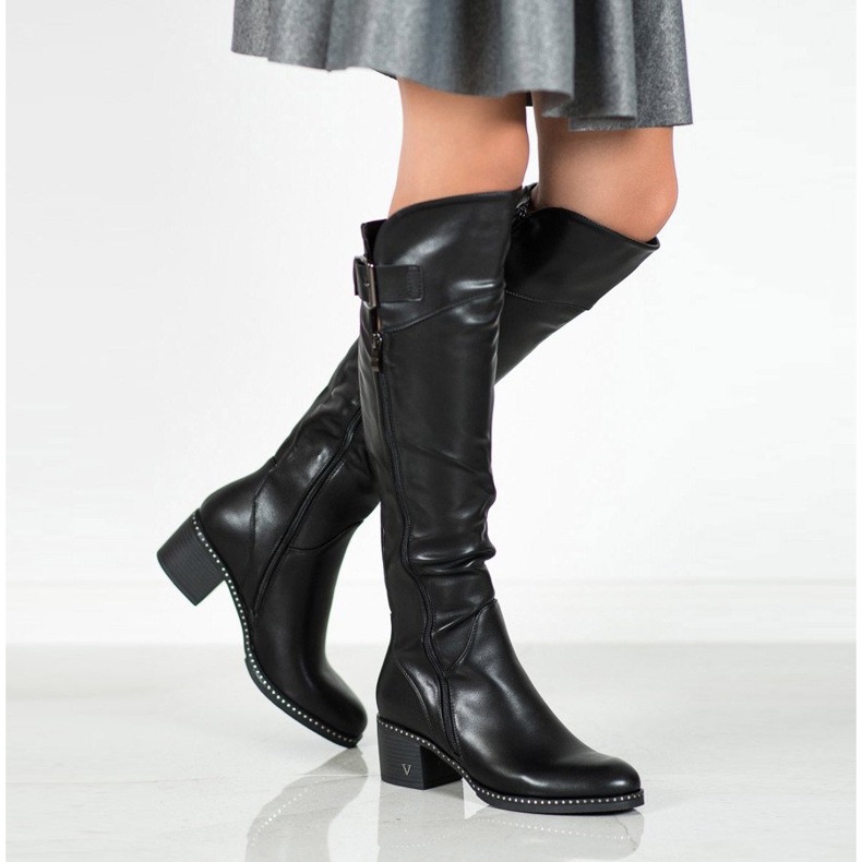 Botas pretas VINCEZA preto 2