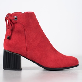 Goodin Botas de camurça vermelha vermelho 2