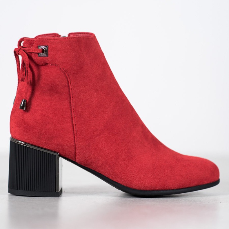 Goodin Botas de camurça vermelha vermelho 2