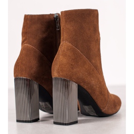 Goodin Botas de couro sexy marrom 1