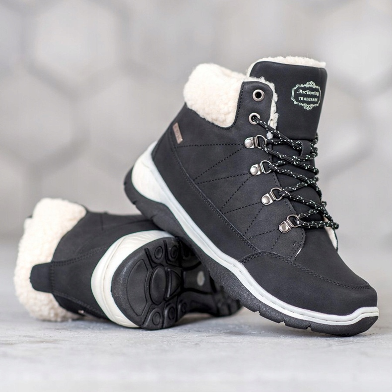 Arrigo Bello Botas quentes de inverno preto 1