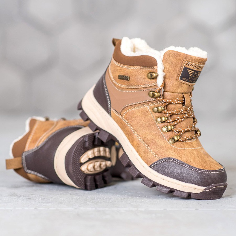 Arrigo Bello Botas de inverno amarradas marrom 2