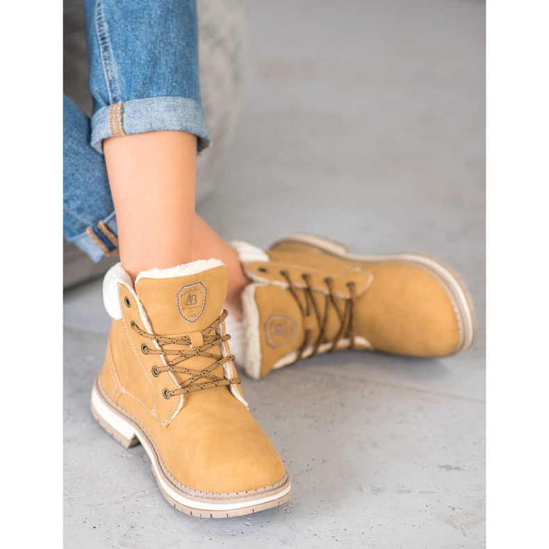 Arrigo Bello Trappers da moda amarelo 1