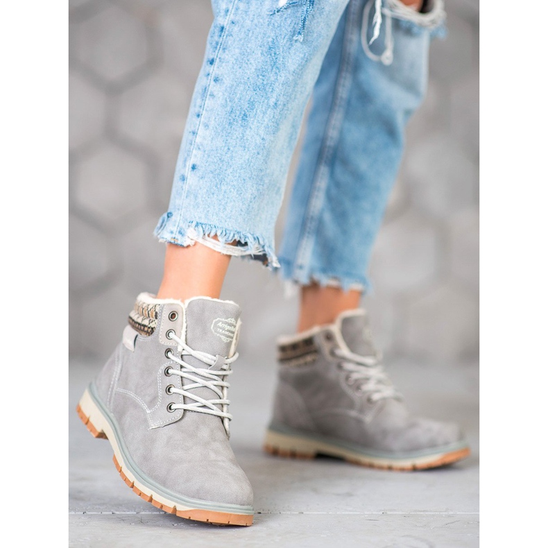 Arrigo Bello Caçadores de cadarços cinza 1