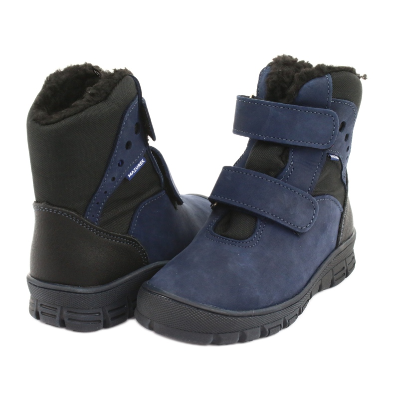Botas com membrana Mazurek 1352 azul marinho preto 3