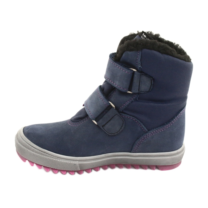 Botas com membrana Mazurek 1352 azul marinho azul-marinho rosa 2