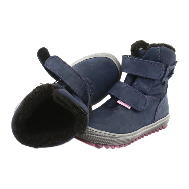 Botas com membrana Mazurek 1353 azul marinho azul-marinho rosa 4