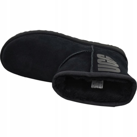 Logotipo de borracha mini Ugg Classic W 1108231-BLK preto 2
