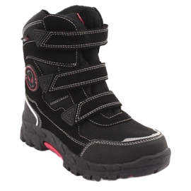 American Club Botas pretas com membrana americana HL23 preto vermelho 1 American Club Botas pretas com membrana americana HL23 preto vermelho 1