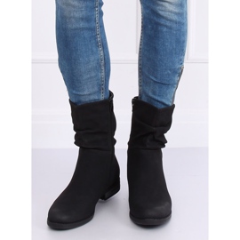 Botas pretas rasas femininas pretas 5139 pretas preto 1