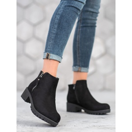 Diamantique Botas pretas com zíper preto 2