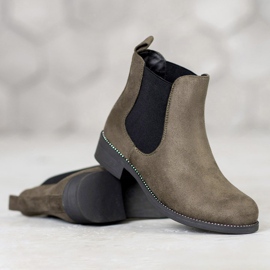 SDS Botas Chelsea com cristais verde 1 SDS Botas Chelsea com cristais verde 1