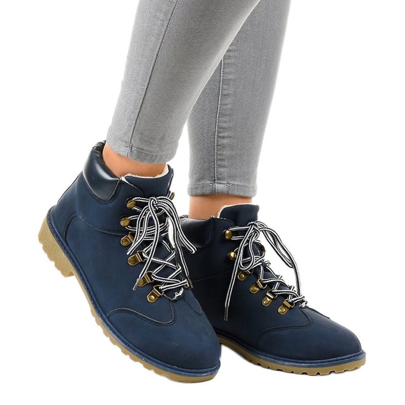 Botas isoladas azul escuro DS1702 azul marinho 1